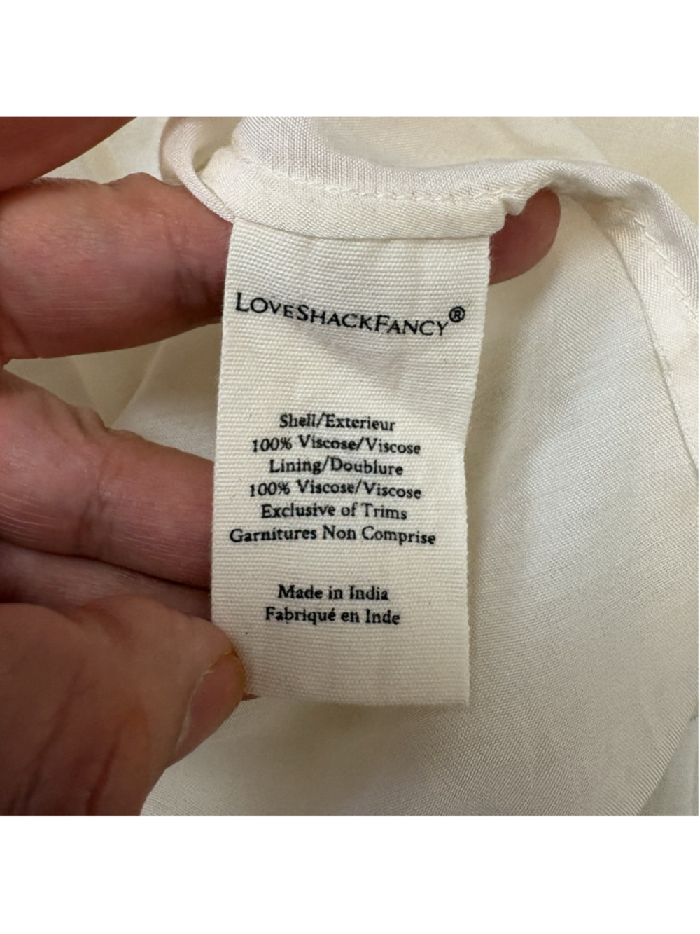 LoveShackFancy Ellitia Maxi Dress Victorian Lace Button Front Ivory NWT Size 4 - Picture 13 of 15